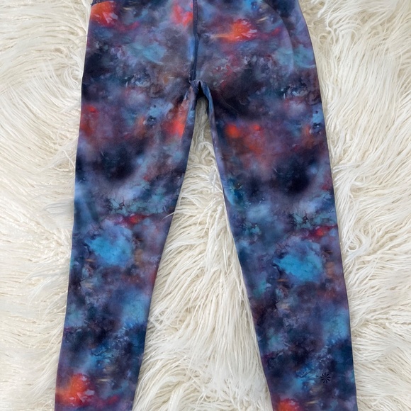 Athleta Girl "Printed Chit Chat capris in watercolor" - Picture 3 of 4